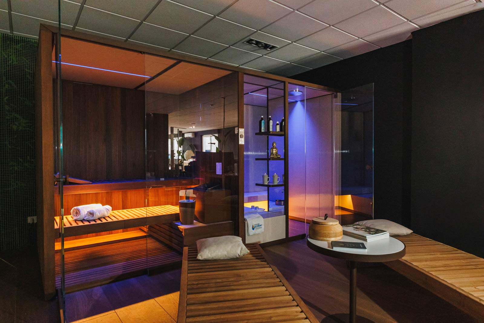 Area wellness con sauna e relax